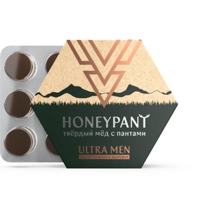 "Твердый мед с пантами" для женщин и мужчин, 12*36 гр.